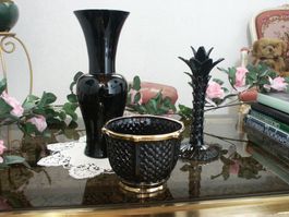 Set Vase Kerzenständer Cachepot