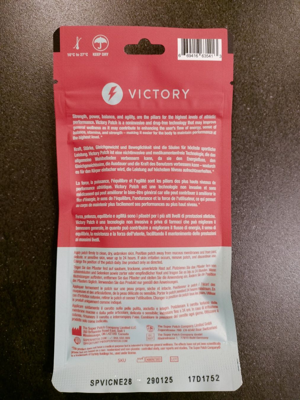 Altro per la cura del corpo: Super Patch Company - VICTORY Neu – Nuovo e nell'imballaggio originale da Gordevio venduto da LadyTicino 1