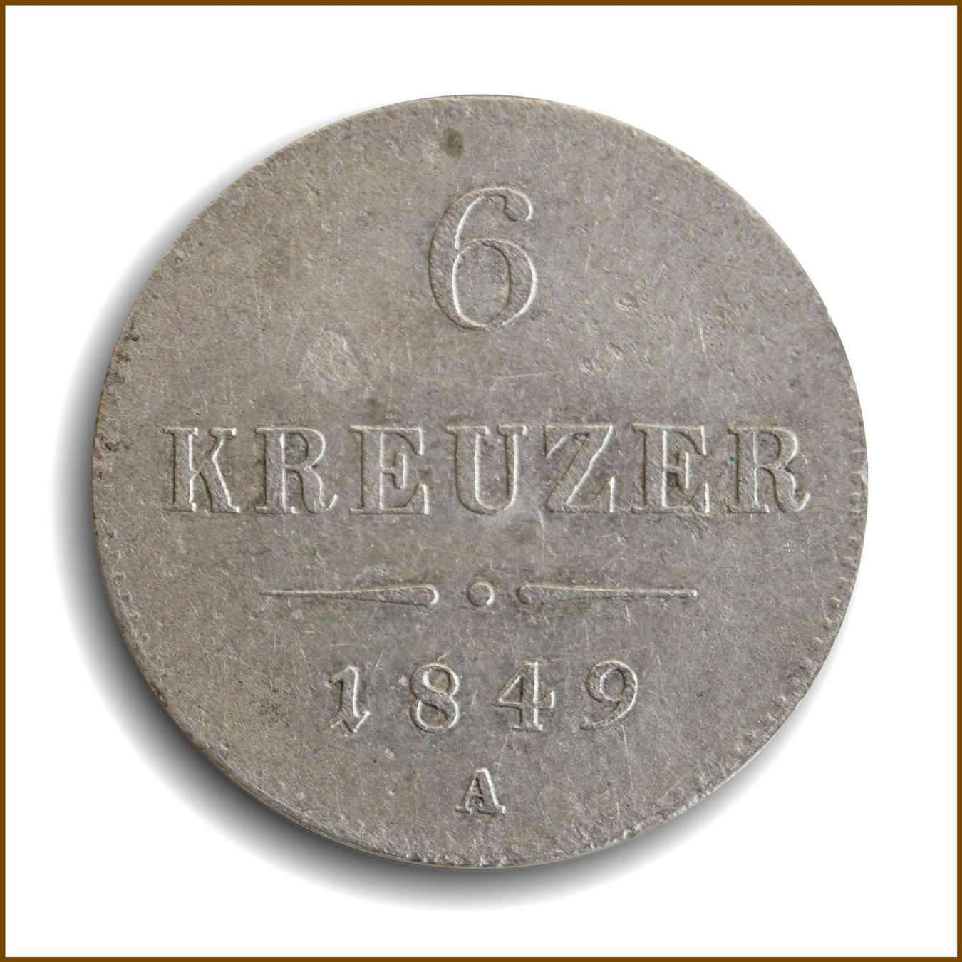 Tutti le monete: 6 Kreuzer 1849 A Lot 1 – Usato da Flamatt venduto da samowarow 2