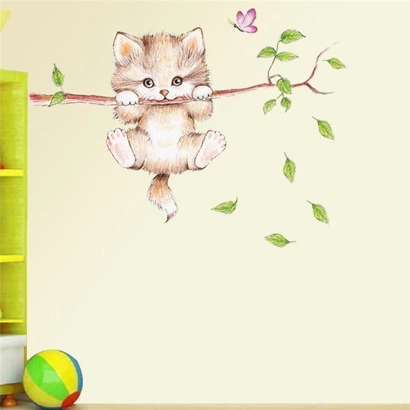 Sticker: Wandaufkleber - Katze auf dem Ast – Nuovo e nell'imballaggio originale da Nürensdorf venduto da Ez-Shop 1