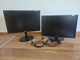 2x Samsung 22 Zoll Bildschirme