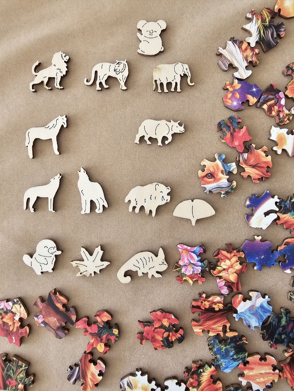 Puzzle: Holzpuzzle "Fuchsfamilie" Grösse A3 – Nuovo (secondo la descrizione) da Bütschwil venduto da Taranabo 2