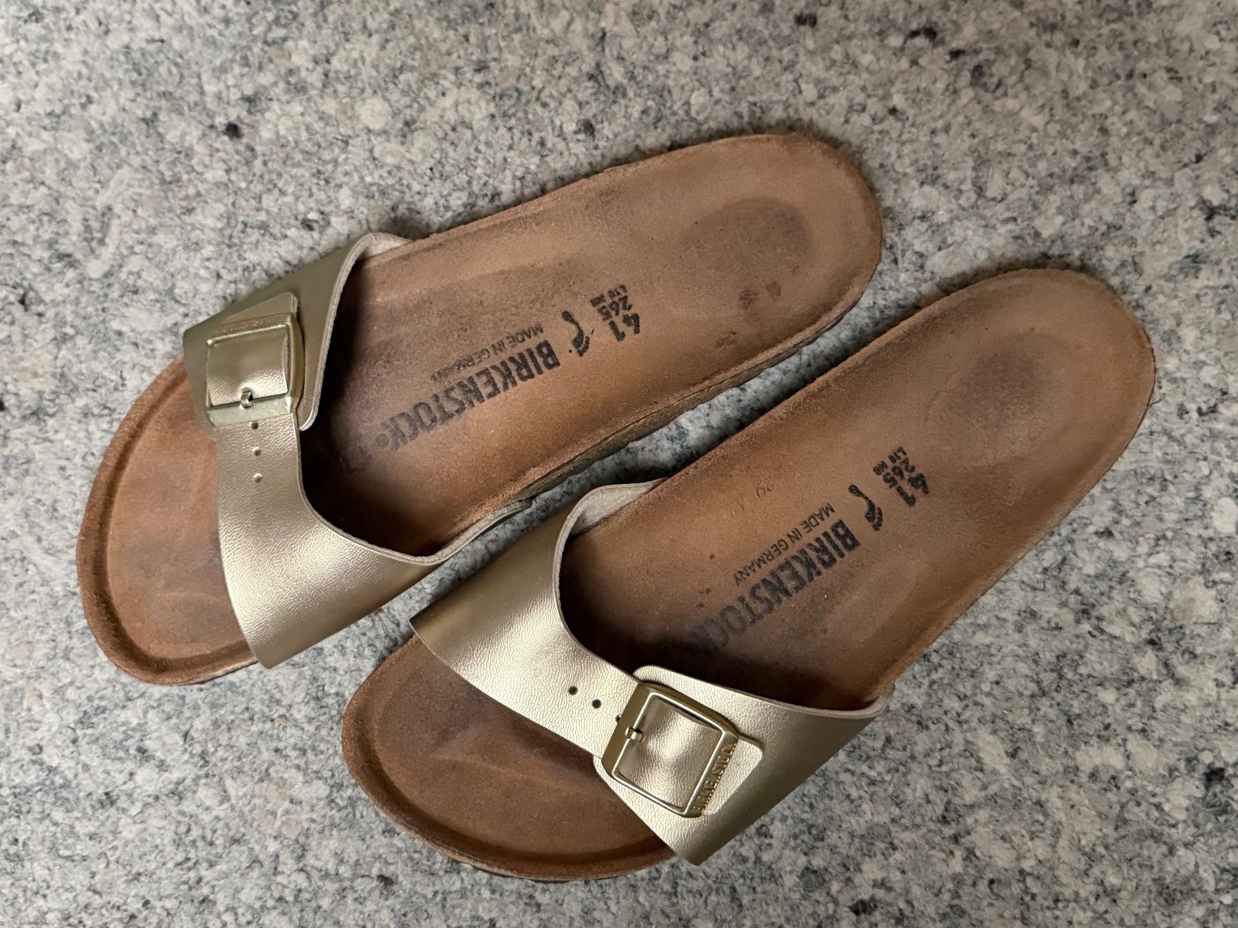 Birkenstock Chaussures femmes: Birkenstock Madrid Gold, Gr. 41 – D'occasion à Wattwil par edel88 1