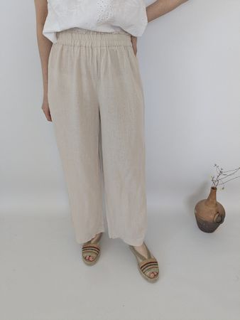 Sommerliche Leinenhose von ONLY, Beige, Grösse S