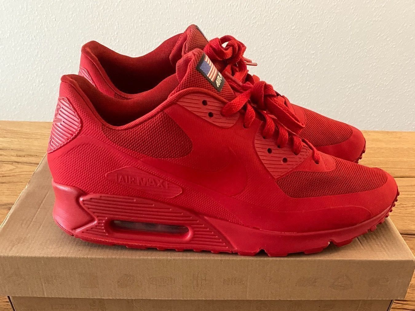 Nike Scarpe da uomo: Nike Air Max 90 Hyperfuse QS - Red – Usato da Zürich venduto da sell_my_stuff 1