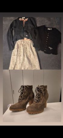 Oktoberfest Set: Dirndl + 2 Strickjacken, Grösse 38/M