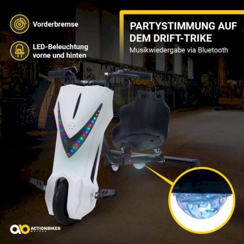 Veicoli per bambini: Elektro-Drift-Trike Weiss – Nuovo e nell'imballaggio originale da Bottighofen venduto da zaap 3
