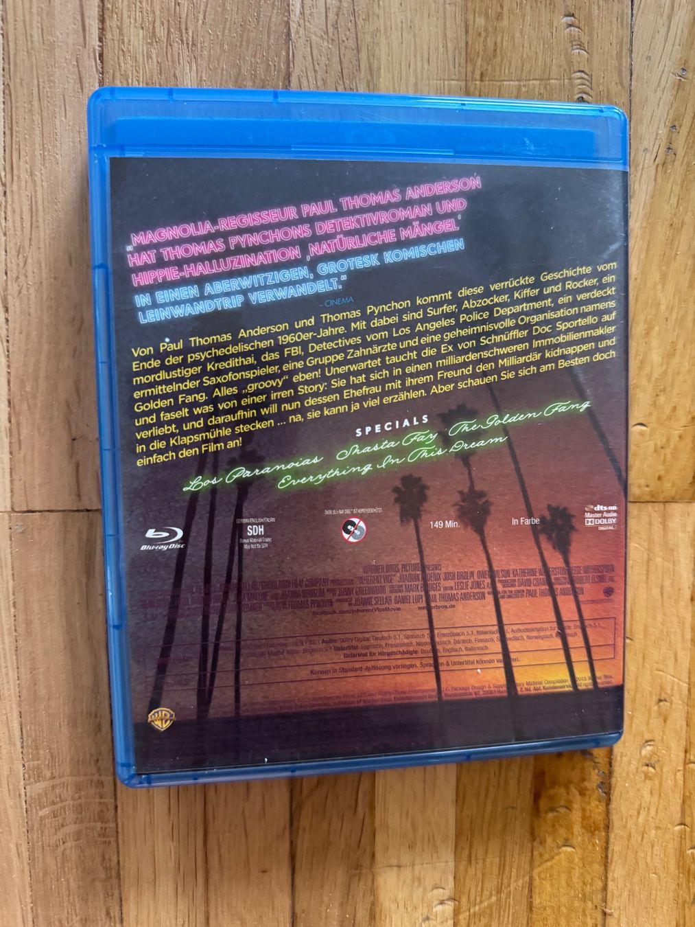 Tutti i DVDs: INHERENT VICE (BLU-RAY)  PAUL THOMAS ANDERSON – Usato da Basel venduto da san_2qlq 1