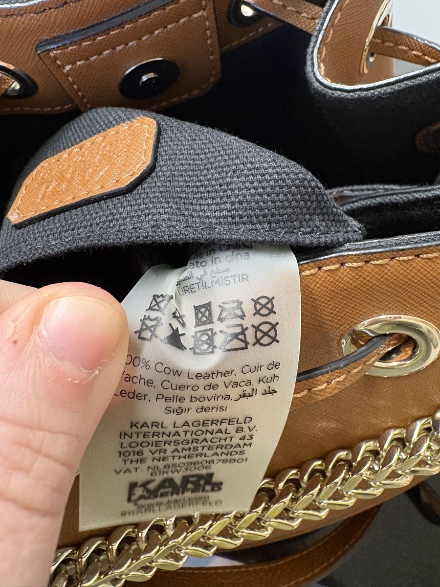 Karl Lagerfeld Taschen für Damen: KARL LAGERFELD LEATHER  BAG – Gebraucht aus Rotkreuz von Vintage_lover1 5