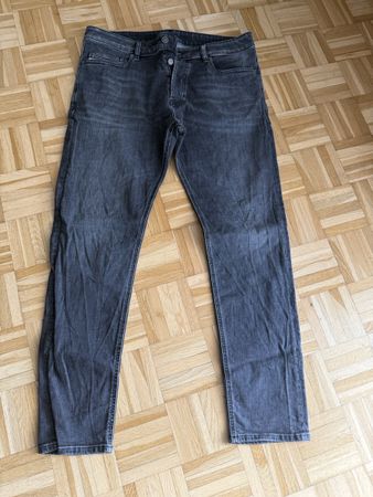 Jeans Hose Herren dunkelgrau Grösse W34 