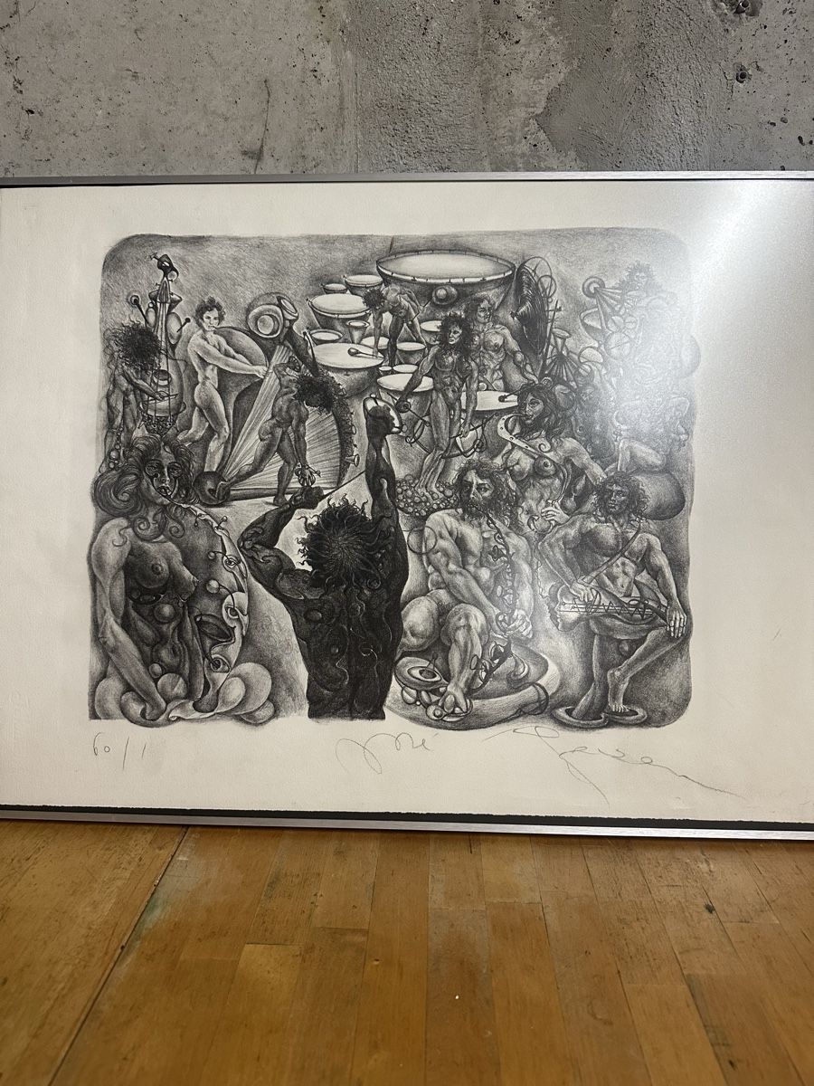 Grafica & Litografie: Jose Gerson 65x50 encadré – Usato da Bellevue venduto da bordeaux075cl
