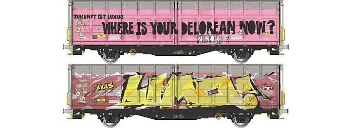 SBB/CFF/FFS Modelleisenbahnen: Albert Schiebewandwagen HO Hbbillns SBB Graffiti Edition – Neu und originalverpackt aus Schwändi GL von Ole30 3