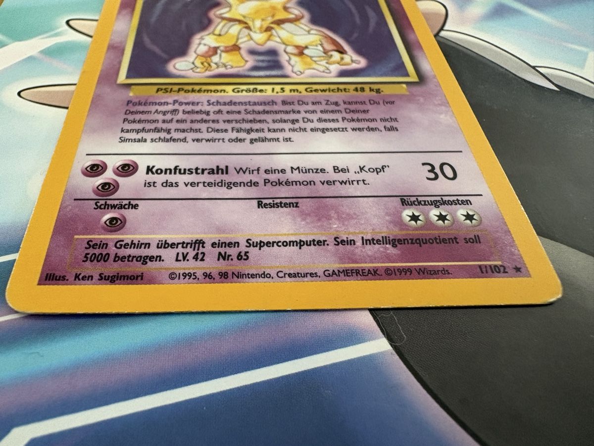Pokémon Carte collezionabili: Alakazam (Simsala) 1/102 Base Set DE – Usato da Buchs SG venduto da Techniquez 5