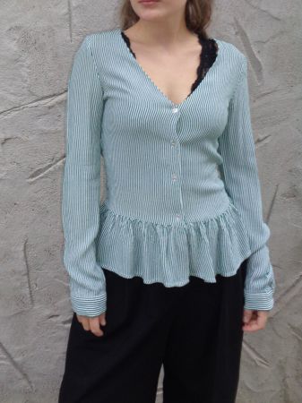 Chemisier femme rayé