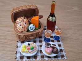 Handmade Picknick Set für Maileg, Puppenhaus