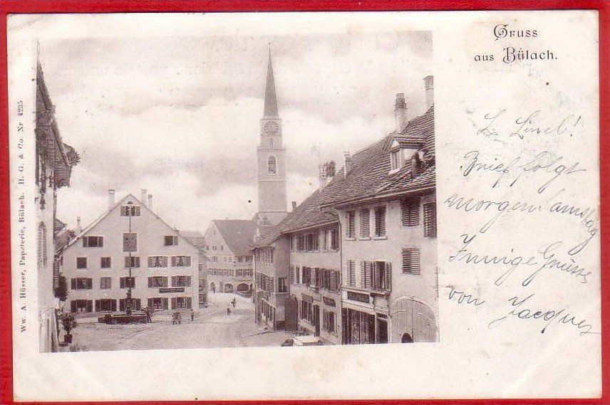 Cartoline postali: BÜLACH 1902, FELDPOST – Usato da Grüningen venduto da Kartenlaube