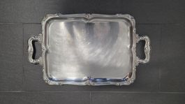 Elegantes Serviertablett – versilbert – 50 x 30 cm