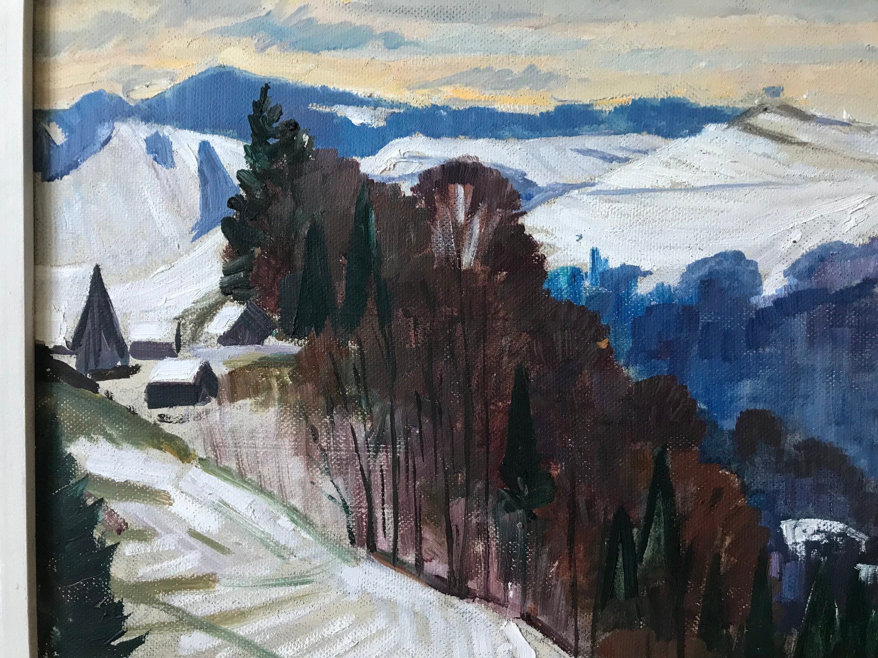 Gemälde: MAX BIRKENMEIER, ORIGINAL GEMÄLDE WINTERLANDSCHAFT – Gebraucht aus Luzern von Immergern 6