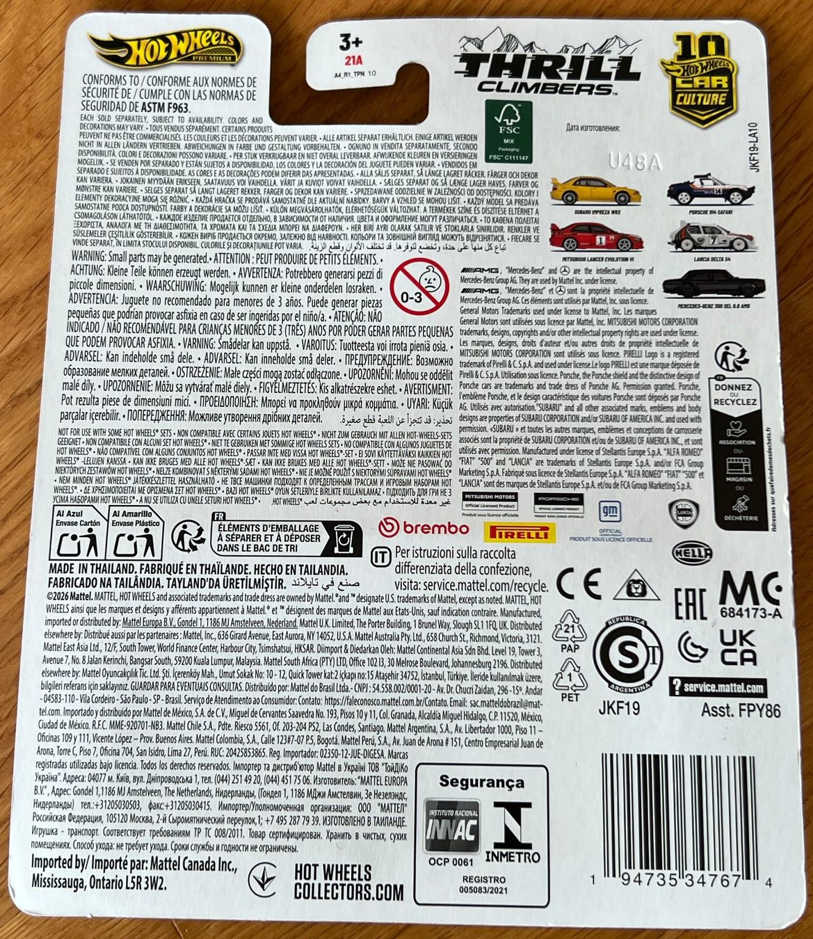 Hot Wheels Modellautos: Hot Wheels Thrill Climbers Mitsubishi Lancer Evolution VI – Neu und originalverpackt aus Neuenegg von mocbricks 1