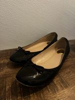 Schwarze Lack BUFFALO Ballerinas  Gr. 38