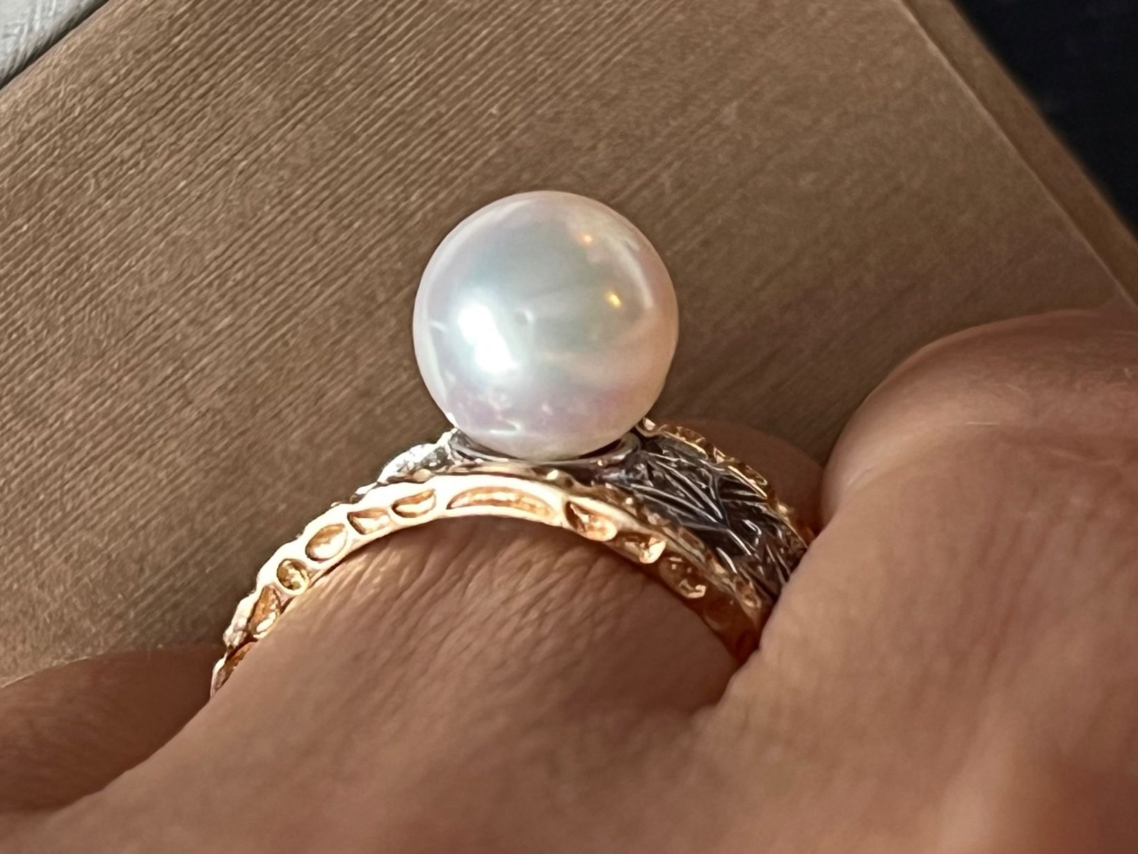 Anelli: Silberring 925 mit echter Akoyaperle 8.5 mm – Nuovo (secondo la descrizione) da Bern venduto da Steinfieber 5