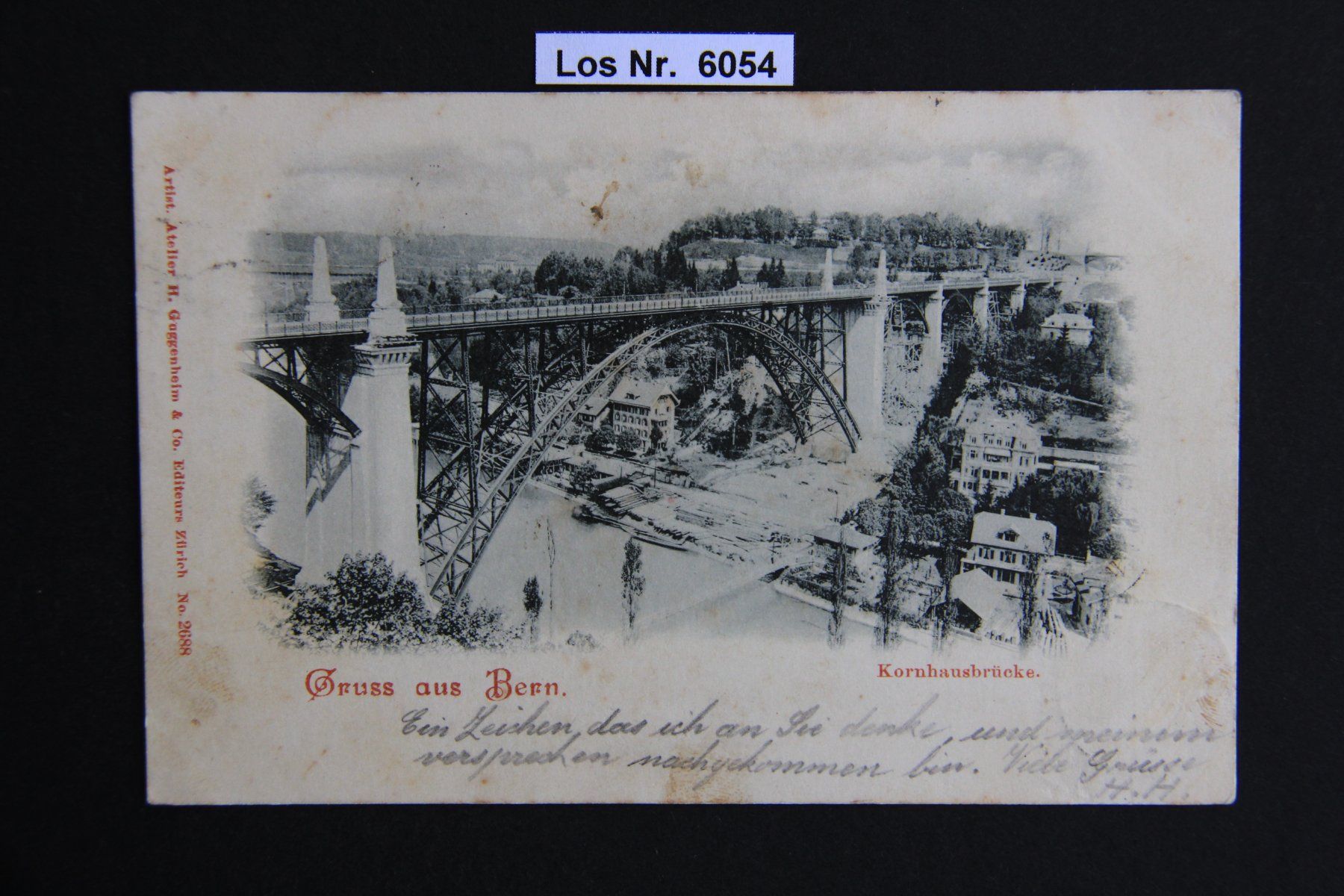Ansichtskarten: Ansichtskarte Gruss aus Bern vor 1900               Los 6054 – Gebraucht aus Volken von jukon65