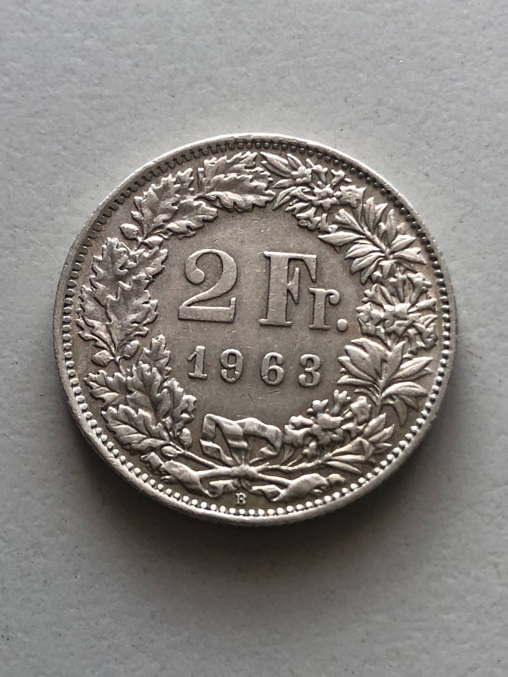 Alle Münzen: 2 Fr. 1963 – Gebraucht aus Schötz von Odpa