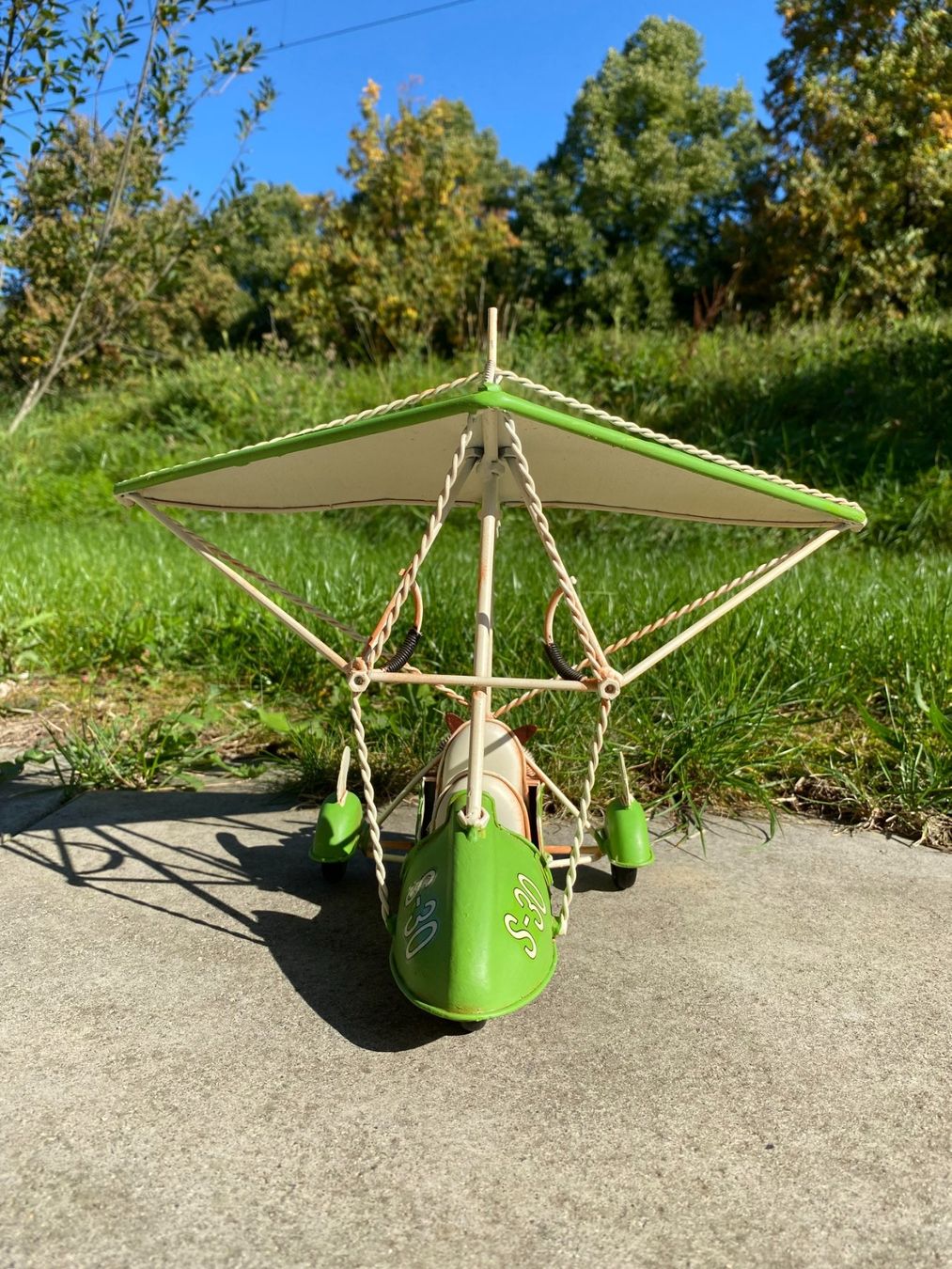 Kit di modellismo & Modellini statici: Motorisierter Hängegleiter aus Blech – Nuovo (secondo la descrizione) da Langendorf venduto da Blechfahrzeuge 6