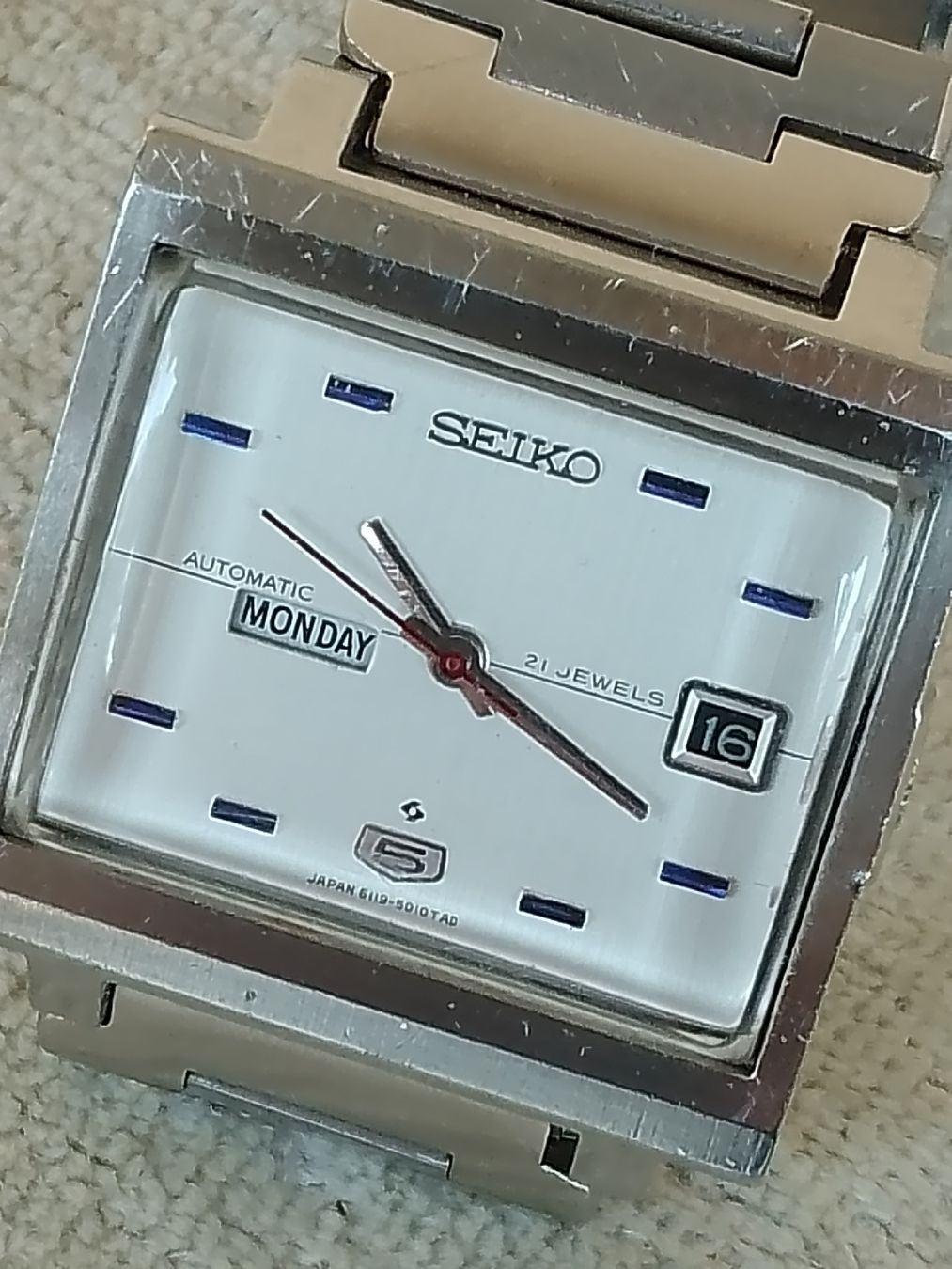 Seiko Uhren: Seiko 5 Tv Automatic 6119 läuft  – Gebraucht aus Agno von sam2608