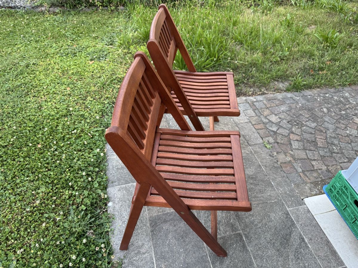 Sedie: 2 Garten Klappstühle – Usato da Lenzburg venduto da Meister_k 1