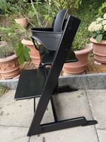 Stokke Tripp Trapp Hochstuhl schwarz mit Set gebraucht