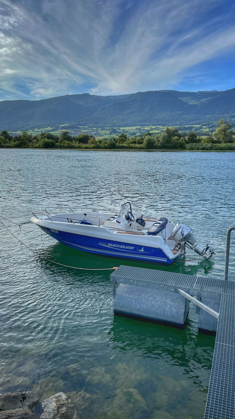 Quicksilver Boote: Motorboot Quicksilver 500 Commander mit Honda 30PS & Trailer – Gebraucht aus Lüsslingen von Turbotoby