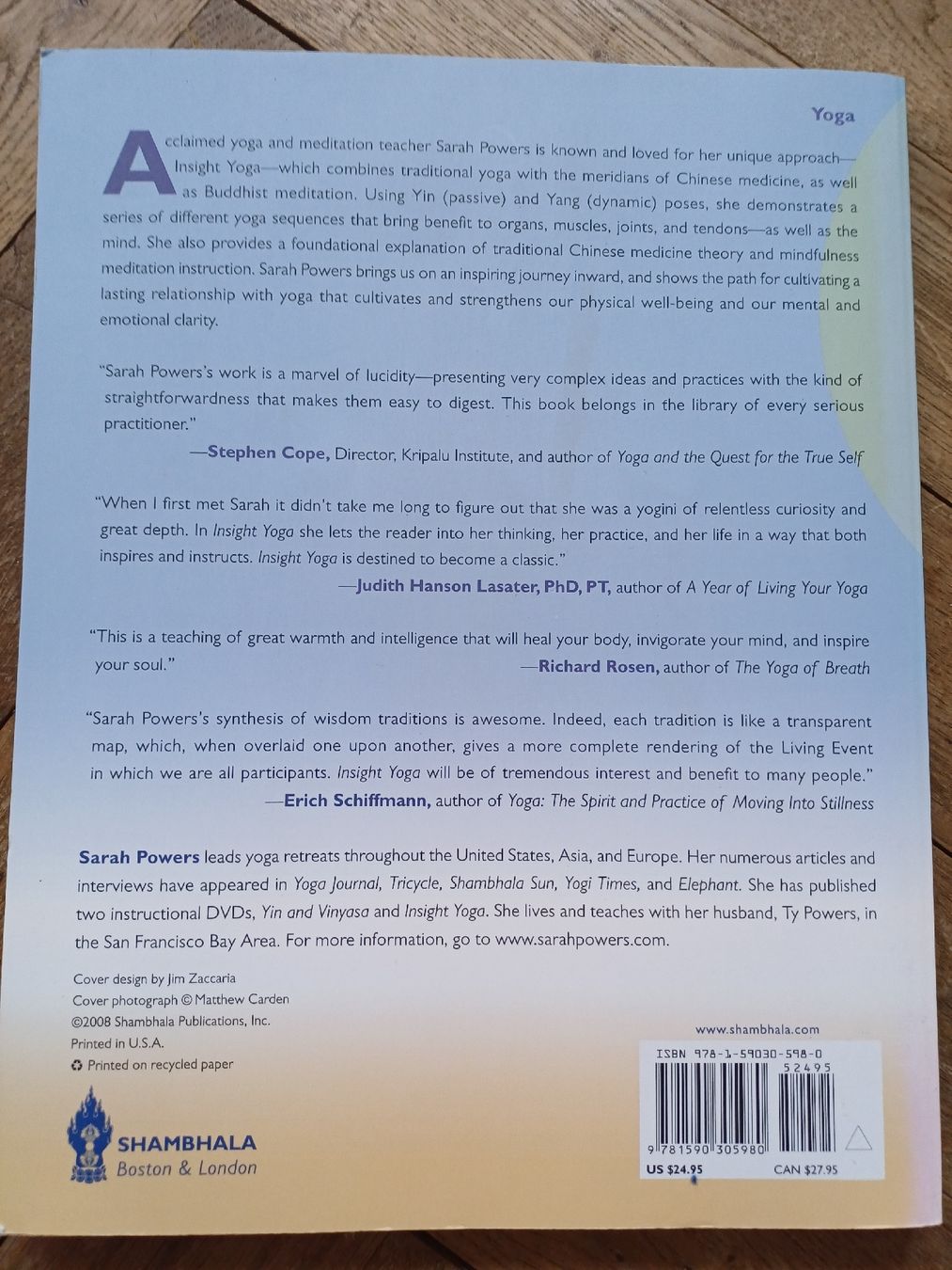 Libri: Insight Yoga Buch Sarah Powers Zustand gut – Nuovo (secondo la descrizione) da Bern venduto da rikivip 1