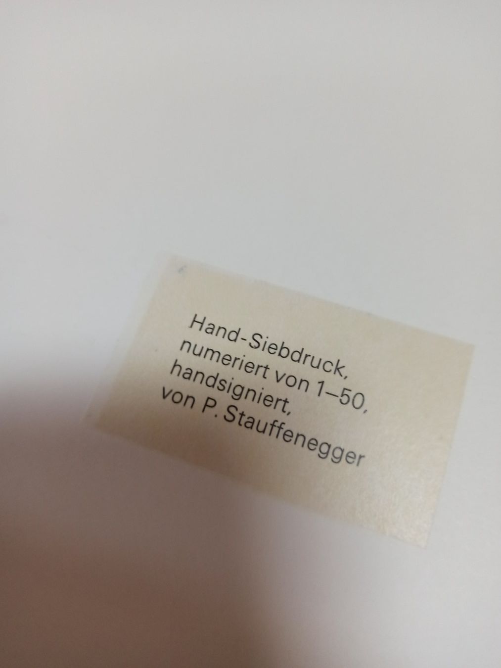Gemälde: Paul Stauffenegger, Handsigniert – Gebraucht aus Horn von A.92 1