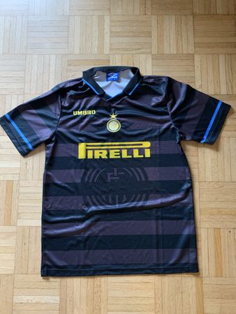 Fussballtrikot Inter Mailand Umbro Pirelli Gr. XL