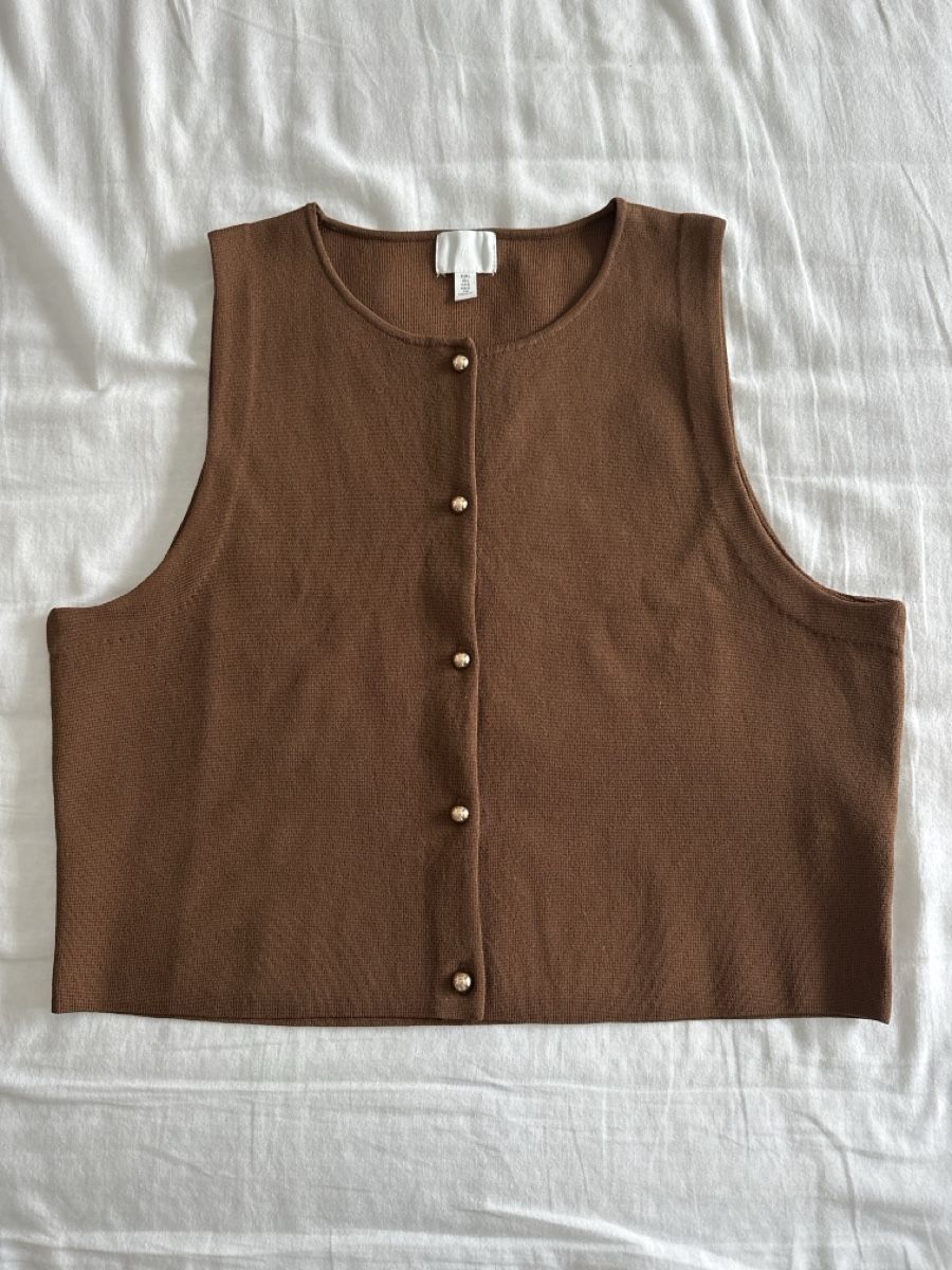 H&M Tops: Oberteil, braun und ärmellos – Neuf (Voir description) à Goldach par mariarosapenasa