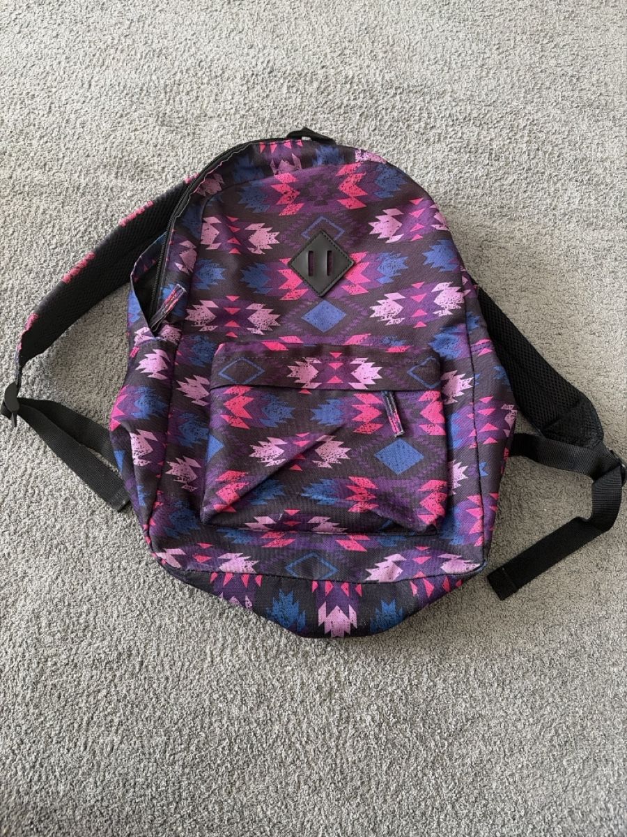 Borse & Zaini: Rucksack gemustert lila blau pink – Nuovo (secondo la descrizione) da Winkel venduto da lor_mg8x