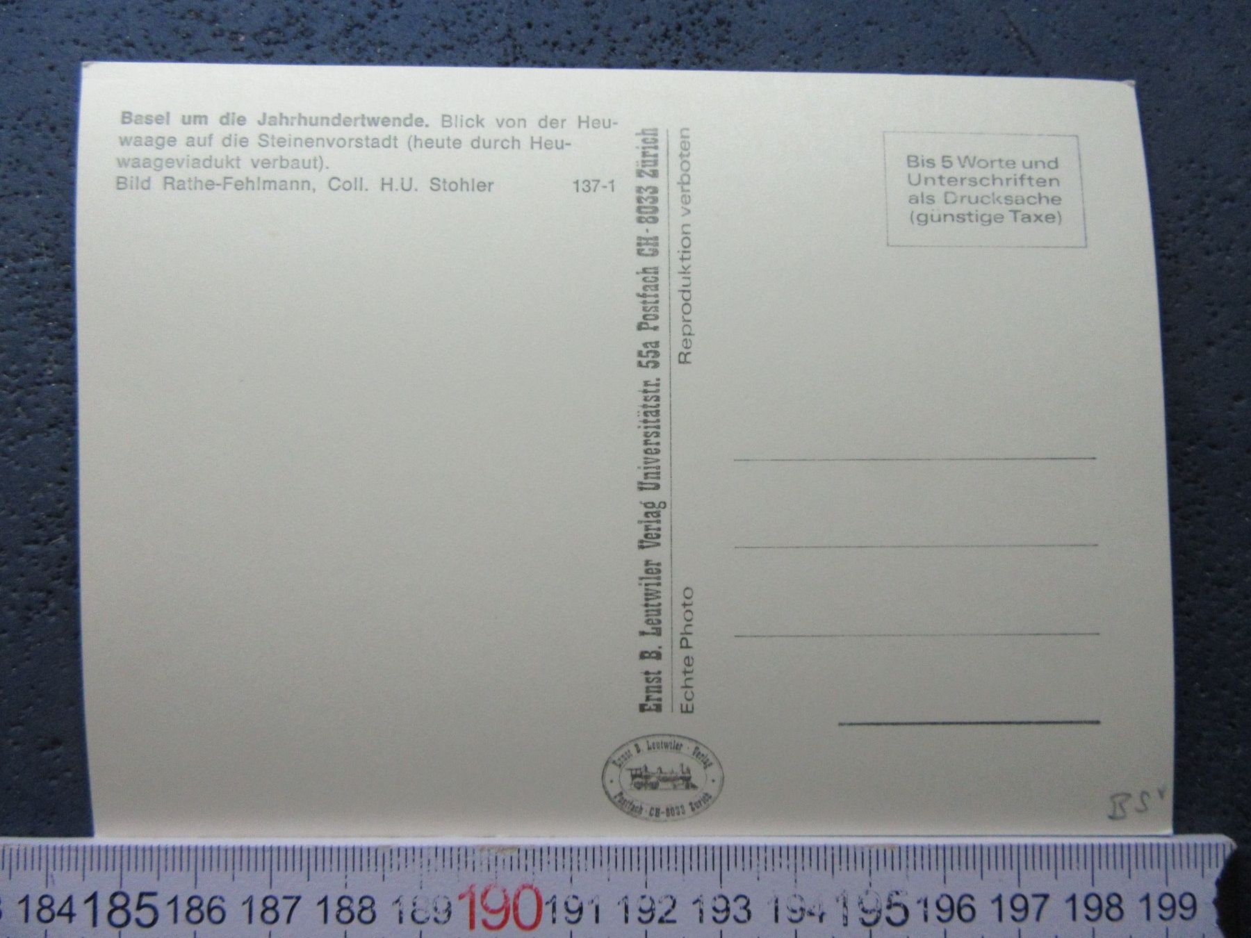 Cartoline postali: BASEL STEINENTHORSTRASSE TRAMS REPRO UM 1900 BS AK – Usato da Ettingen venduto da Hausi4711 2