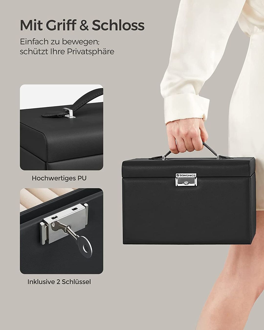 Coffrets à bijoux: Schmuckkästchen 3 Ebenen Schmuckkasten mit 2 Schubladen – Neuf avec emballage d'origine à Zürich par Novamart 4