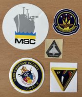 Aufkleber der US Küstenwache, MSC, Marines