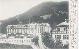 AK Passugg, Kurhaus, Abgangsstempel Passugg-Araschgen1903