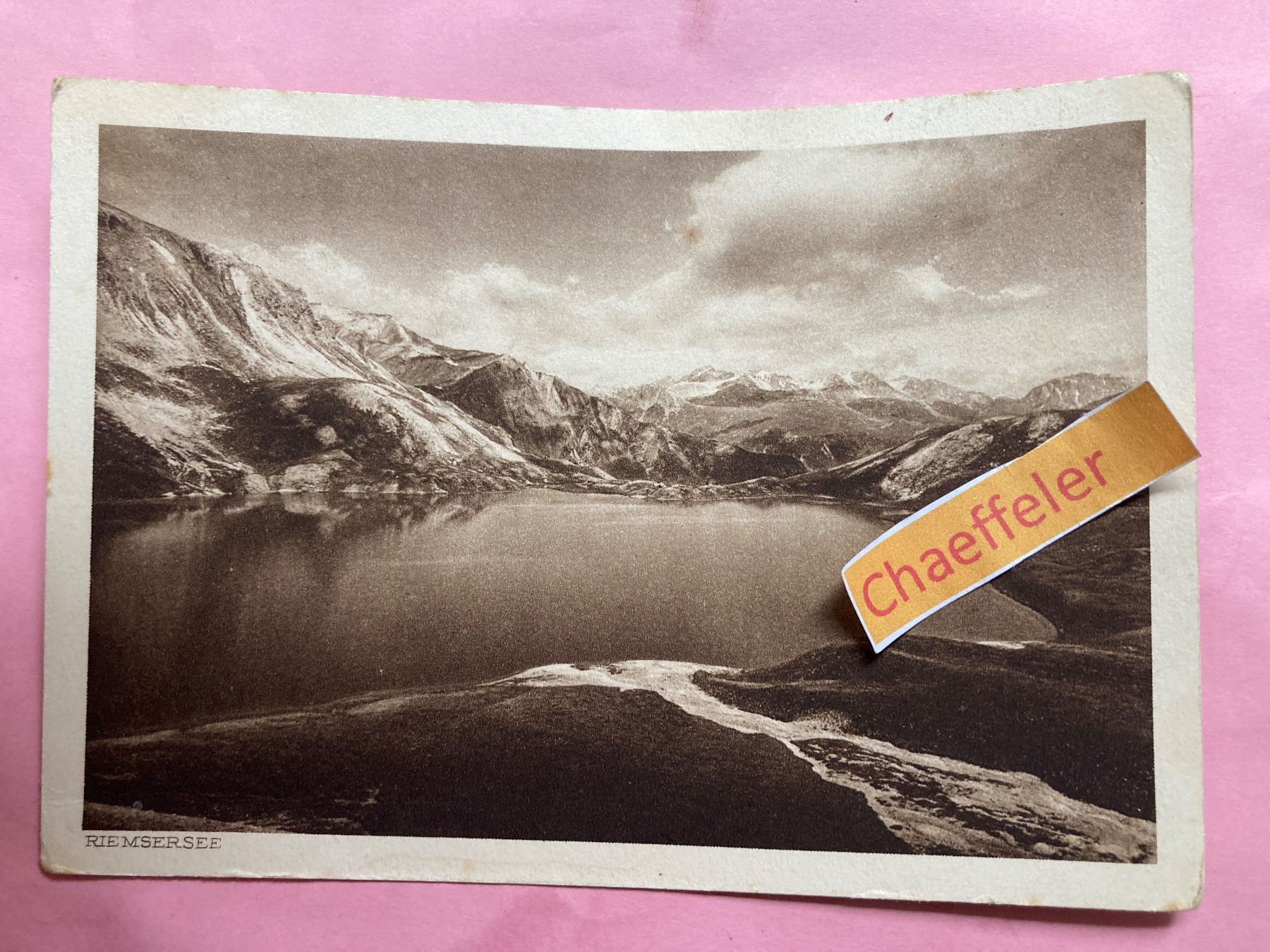 Cartoline postali: 1920 Riemersee – Usato da Zürich venduto da Chaeffeler