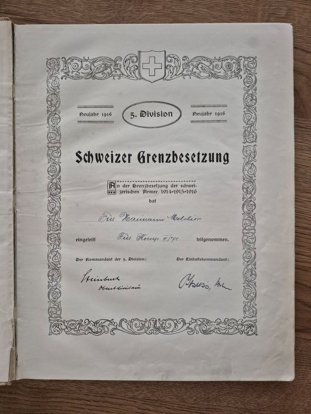 Libri: Album 5. Division 1915 – Usato da Balsthal venduto da Palcivalle 1