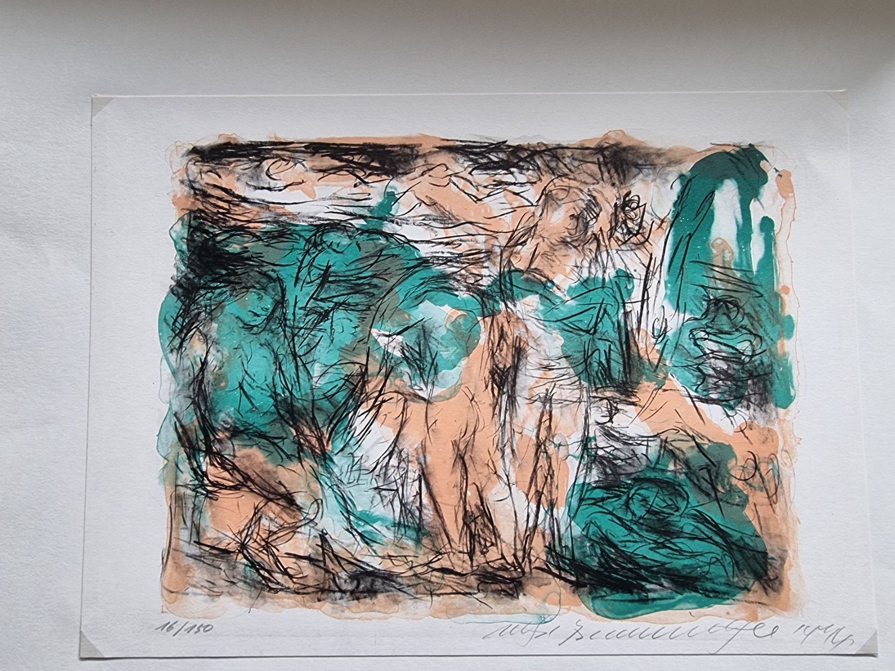 Grafica & Litografie: MANFRED HENNINGER  LITHOGRAPHIE SIGNIERT NUMMERIERT – Usato da Gersau venduto da grafik-kunst 5
