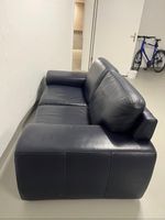 Leder Sofa Dunkel blau