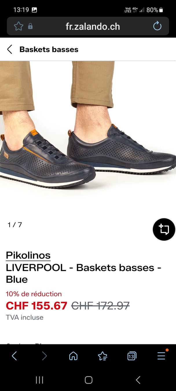 Pikolinos Herrenschuhe: Baskets basse pikolinos liverpool neuve taille 41 – Neu und originalverpackt aus La Chaux-De-Fonds von titi117suisse 1