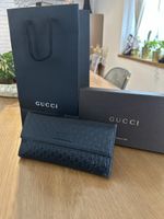 Gucci Continental Portefeuille en cuir noir
