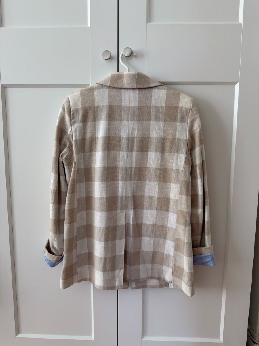 Jacken: Blazer beige-weiss kariert S – Gebraucht aus Winterthur von lilly021 1