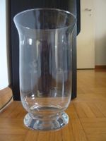 Glas-Vase für Blumen oder Kerze, 25 cm hoch