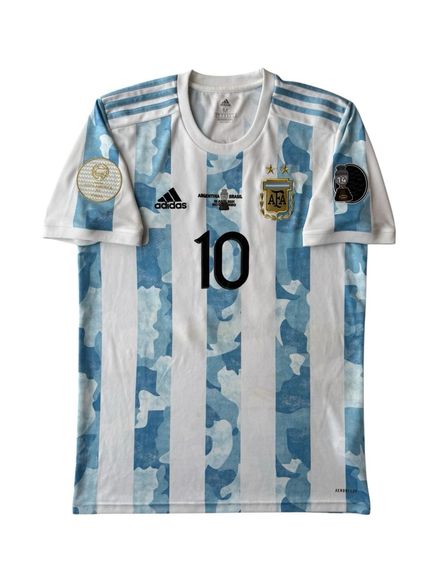 Adidas Leibchen & Hosen: Original Argentinien Finaltrikot Copa America 2021 Messi – Gebraucht aus Homburg von swiss_vintage
